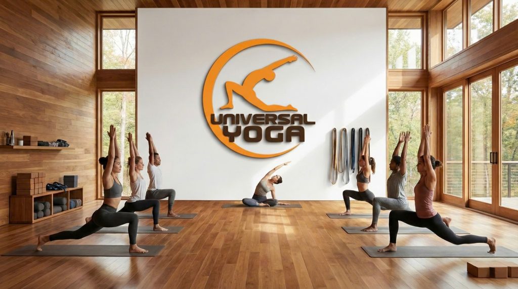 dự án thiết kế logo Uninersal yoga 2